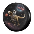 thumbnail image 1 of Dujiea Funda Universal Para Neumáticos De Repuesto Con Diseño De Dinosaurio Patriótico, A Prueba De Polvo, Para Remolques, Rv, Furgonetas, Suv, Camiones, Campistas Y Muchos Vehículos De 14, 15, 16, 17, 1 of 5