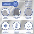 thumbnail image 4 of Kotton Culture Tab Top Semi Blackout Curtains Thermal Insulated Room Darkening Window Treatment Panels for Living Room, Patio Door, Bedroom (2 Panels, 52x54, Silver), 4 of 9