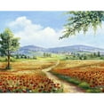 thumbnail image 3 of Withaar, Rian 24x20 Black Modern Framed Museum Art Print Titled - Red poppies field, 3 of 5