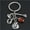 E2016, variant on Fashion Alloy Keychain with Halloween Pumpkin Wizard Broom Teeth Charms, Trendy Accessory for Women