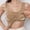 Khaki, variant on Women's Tanks Women's Plus Size Solid Ribbed U Neck Tank Top With Built In Pads For Summer Khaki S