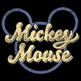 thumbnail image 2 of Boy's Mickey & Friends Mickey Mouse Distressed Name Silhouette Graphic Tee Black Small, 2 of 5