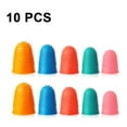 thumbnail image 1 of 10 Pieces Rubber Fingers, Non-Slip Fingertips Thick Reusable Finger Protector Left and Right Fingers For Beginners to Practice Playing The Piano, Guitar Accessories, 1 of 9