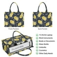 thumbnail image 2 of Large Capacity Tote Bag,Yellow Lemon Fruit Slices DarkBlue Pattern Handbag Fashion Luxury Tote Bag,15.7"x13"x 5.1" Inches,Laptop Compatible, 2 of 6