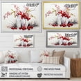 thumbnail image 4 of Designart "Simple Cherry" Fruits Floater Framed Wall Art Living Room, 4 of 7