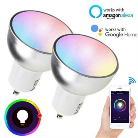

1 pack Smart WiFi Bulb 5W Spotlight RGB + Cool + Warm Light Compatible with Alexa Google Home SmartThings Tuya LED Spot Light Tunable White 2700K-6500K Track Light