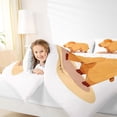 thumbnail image 3 of Erosebridal Funny Capybara Twin Comforter Sets For Kids,Cartoon Rodent Animals Bedding Set For Girls Reversible 2pcs, 3 of 7