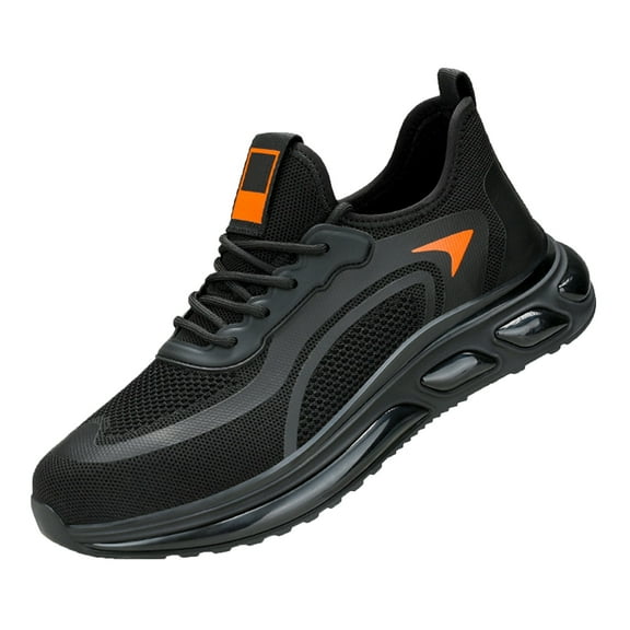 Safety Trainers Mens Steel Toe Cap Trainers Anti-Smashing Lightweight Steel-Toed Work Shoes Safety Shoes Breathable Comfort