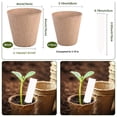 thumbnail image 3 of 50 Pcs 4” Peat Pots with 50 Pcs Plant Labels, Biodegradable Pots for Seedlings with Drainage Holes, 2 Transplant Tools, MQINGHOS Garden Plant Nursery Pots Seed Starting Trays, 3 of 7