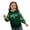 Dark Green-1, variant on Toddler Waffle St Patrick's Day Hoodie With Shamrock Irish Print Crew Neck Pullover With Pockets Dark Green 4 Y-5 Y