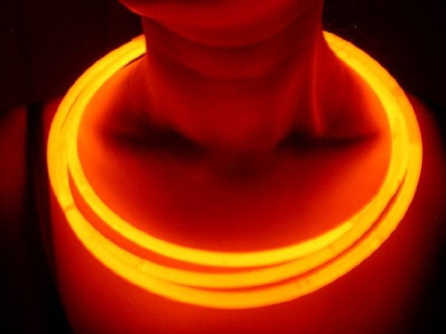Bulk Tube of 50 Glowstick Necklaces FlashingBlinkyLights Premium 22 Inch Glow Stick Necklaces in Assorted Colors 
