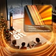 thumbnail image 5 of 1500W Electric Patio Heater, 36inch Infrared Heater with Remote, IPX5 Waterproof Infrared Tower Space Heater, 2 Heat Levels, 12H Timers, Tip-Over & Overheat Protection for Garage, Indoor, Home, 5 of 5