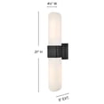 thumbnail image 2 of 55182PBO Hinkley Lighting Cotes - 10W 2 LED Large Wall Sconce-21 Inches Tall and 4.5 Inches Wide-Painted Black Oxide Finish, 2 of 8