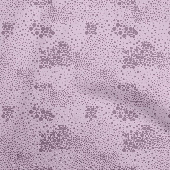 oneOone Cotton Poplin Twill Lavender Fabric Uneven Dot Quilting Supplies Print Sewing Fabric By The Yard 56 Inch Wide