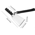 thumbnail image 4 of 2-Pack 9 Inch Metal Cowbells with Long Handle & Hand Rope, White, for Ranch Events, Sports Games, Parties, Cheering & Decorations, 23x7.5x5cm, 248g Each, 4 of 6