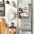 thumbnail image 4 of Sm:)e Black White Buffalo Plaid Snowman Xmas Trees Christmas Kitchen Dish Towels 18 x 26 Inch Set of 4, 4 of 6