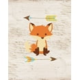 thumbnail image 2 of Vidal, Alicia 20x24 White Modern Wood Framed Museum Art Print Titled - Fox On Wood, 2 of 4