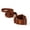 Coffee, variant on HQREA Dog Collar and Leash Set Soft Adjustable Pet Training Collar for Medium Dogs
