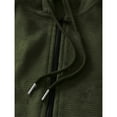 thumbnail image 5 of Wutalume Men's Winter Zipper Hooded Fleece Sweatshirt with Patch Pocket, Casual Jacket for Men, Soft and Warm Material, Perfect for Layering, Outdoor Events,Army Green L, 5 of 7