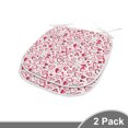 thumbnail image 2 of Valentines Dining Chair Pad, Sketch Drawing Style Hearts in Red and Pink Pattern for Romantic Couples, Water Resistant Pillow with Straps for Kitchen Seats, 2 Pieces Set, Ruby Pink White, by Ambesonne, 2 of 5