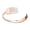 Rose Gold, variant on Polished Stainless Steel C-Shaped Fork Bracelet  Elegant Design, Durable Metal Jewelry for Women and Men
