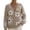 Khaki, variant on Women’s V Neck Floral Print Cardigan Long Sleeve Button Front Open Knit Cardigan Casual Layering Jacket,Sizes S-5XL