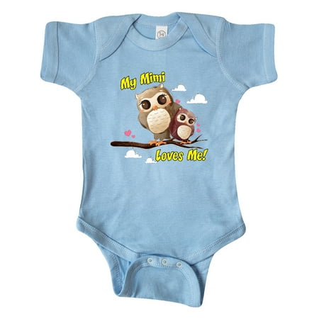

Inktastic My Mimi Loves Me Owl Gift Baby Boy or Baby Girl Bodysuit