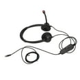thumbnail image 1 of Office Headset, RJ9 Plug Dual Ear ABS Noise Canceling Telephone Headset  For Telemarketing, 1 of 8