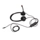 thumbnail image 2 of H390D‑RJ9‑MVA Auriculares telefónicos de doble oreja con conector RJ9, auriculares con cable negros con cancelación de ruido para oficina y negocios para centro de llamadas, 2 of 5