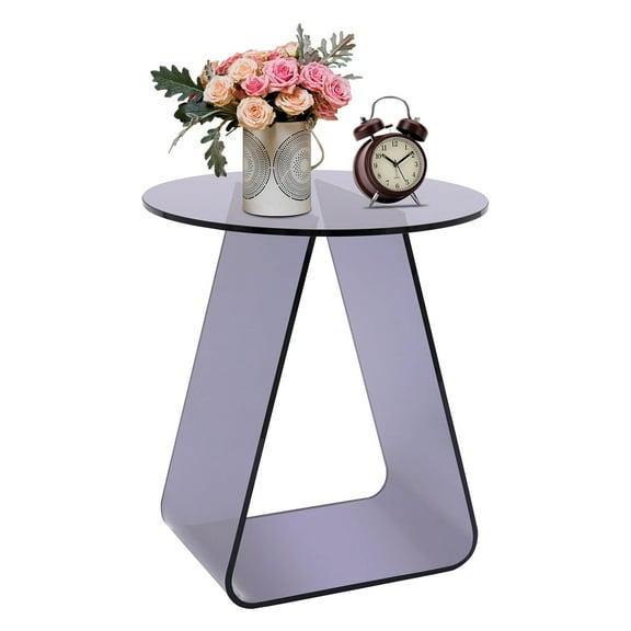 Side Table, Acrylic End Table, Floorstanding Modern Nightstand 40*45cm