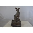 thumbnail image 5 of Nifao Moose on a rock bronze statue – Home Decor Sculpture, 9"L x 7"W x 14"H, 5 of 9