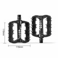 thumbnail image 3 of Pedales de bicicleta ENLEE, estribo ancho antideslizante, piezas de bicicleta impermeables (negro), 3 of 8