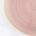 thumbnail image 4 of Efavormart 20 Pack Economy Plastic Charger Plates 13" – Transparent Dusty Rose Swirl Design with Gold Rim, Stylish Table Chargers, 4 of 4