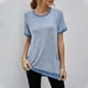 thumbnail image 4 of Elegante mujer cuello redondo camiseta Color a juego blusa Tops sudadera OAVQHLG3B Store lin121212, 4 of 5