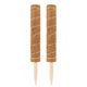 thumbnail image 1 of Poste de musgo de fibra de coco, soporte para plantas, cáscara de coco, tótem de fibra de coco con parte inferior puntiaguda resistente con agujero, 50cm, 2 uds., 1 of 5