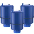 thumbnail image 1 of Paquete de 3 filtros de agua de repuesto para sistema de filtración de agua de montaje en grifo PUR PUR PLUS, certificado NSF, reemplaza el filtro de agua del grifo del fregadero con núcleo mineral, 1 of 1