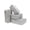 Cloud Gray, variant on Cherry Red 4-Piece Travel Packing Cubes Set for Luggage and Carry-on Bags