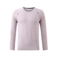 thumbnail image 7 of Asxite Men Plus Size Tops Round Neck Long Sleeve Solid Breathable Fast Dry Sport Shirts, 7 of 7