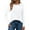 White, variant on XDDLITP Womens Long Sleeve Shirts Pleated Solid Color Tops Crewneck Long Sleeve Tunic Basic Tops Dressy Casual Business Blouses,Blue XL