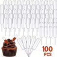 thumbnail image 1 of 100 rellenos de macarrones con cuentagotas de mermelada de frutas de 0,14 oz, perfectos for hornear y decorar postres, 1 of 6