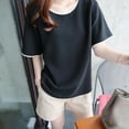 thumbnail image 5 of MesaSe Femmes Été Femmes Harajuku T-Shirt Manches Courtes Col Rond Décontracté Style Coréen Hauts T-Shirts, 5 of 5