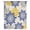 Blue, variant on Geometric Flower Sheer Curtains 108" Extra Long, Vintage Country Floral Blue Yellow on Linen Light Filering Curtains, Privacy Drapes Simi Floor to Veiling Curtain for Living Room Window Treatment