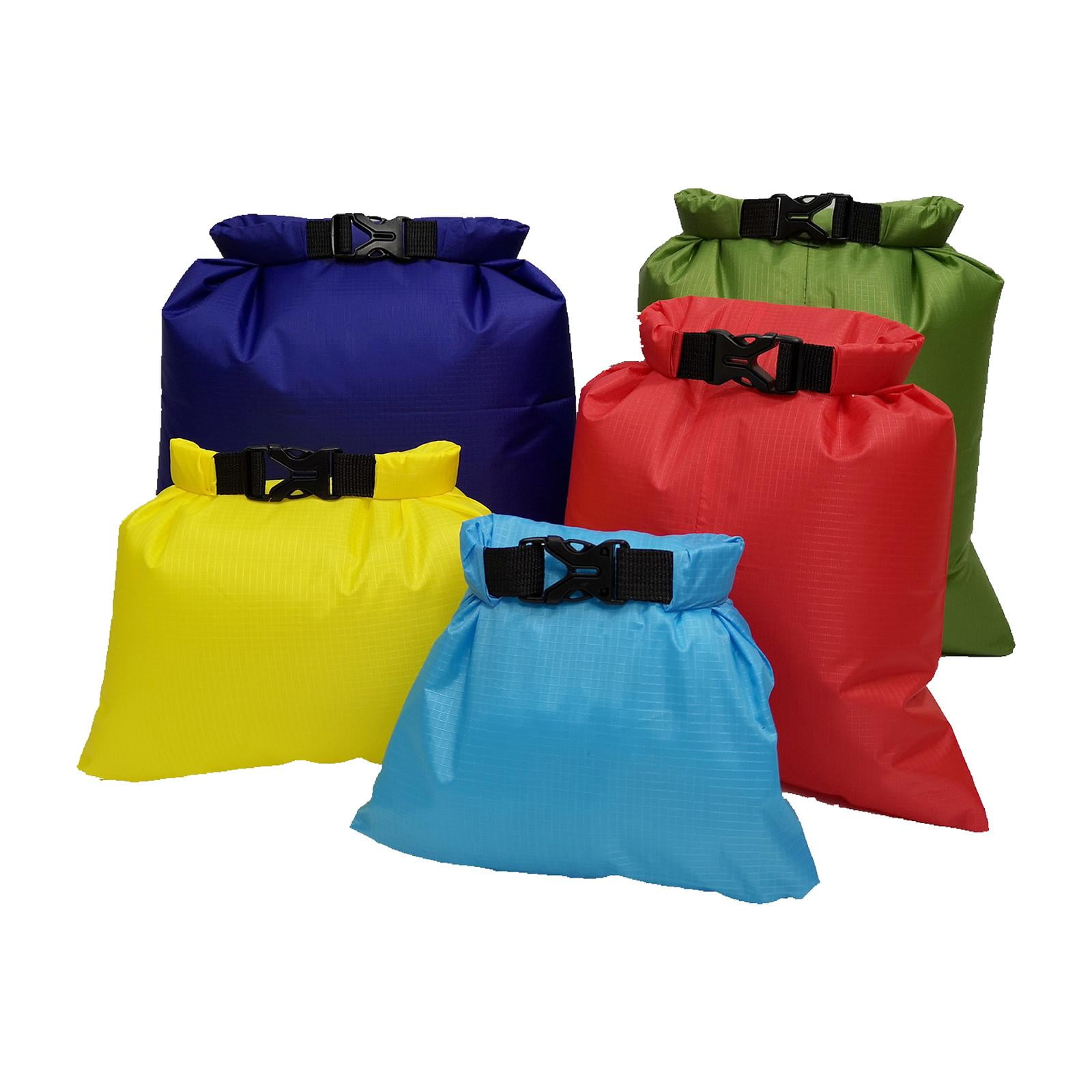 harayaa 5 Pieces Dry Bag Marine 1.5L 2.5L 3.5L 4.5L 6L Portable Multifunctional Multiple Style D