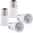 thumbnail image 1 of Adaptateur de Prise 4x - B22 à E27 - Base à Baïonnette pour Ampoule LED Halogène, 1 of 5