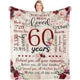 thumbnail image 1 of LHSHID 50th Birthday Gifts for Women Blanket 50th Birthday Decorations Woman 50th Birthday Gift Ideas Gifts for 50 Year Old Women 1973 Birthday Gifts for Women Throw Blanket 50x60in, 1 of 6