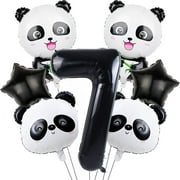 The zoo panda digital foil balloon set is suitable as a birthday party item for panda-themed events.