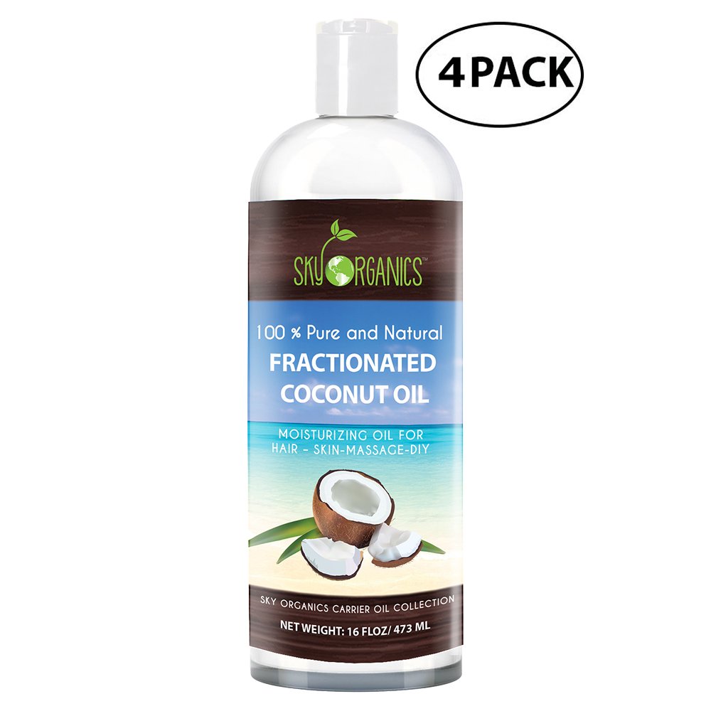 Fractionated Coconut Oil by Sky Organics 16oz 100 Pure MCT Oil (Cocos