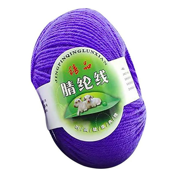 Lisbinx 50g Chunky Wool Roving Scarf Knit Wool Yarn Thickness Warm Hat