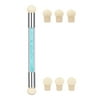 Htovila Nail Art Sponge Brush Double-ended Nail Art Brush Acrylic Nail Gradient Shading Pen Nail Powder Brush Manicure Tool