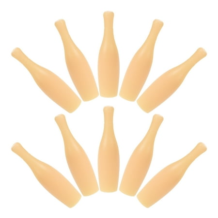 SWETRACE Desktop Bowling Toys Plastic 10Pcs 2.4X0.6X0.6In